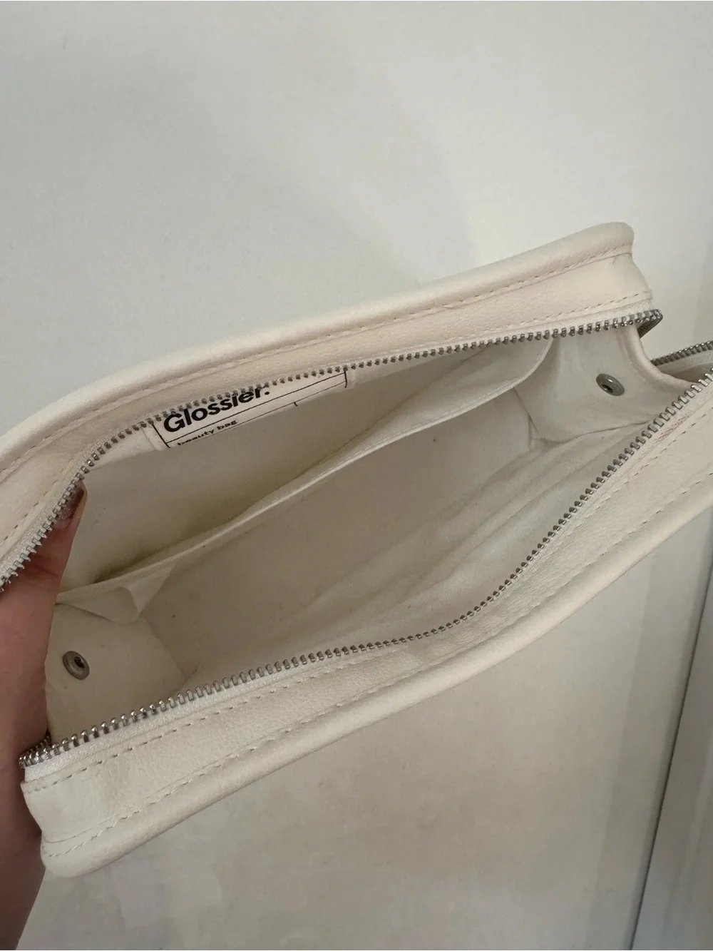 Limited Edition Glossier Leather Makeup Bag